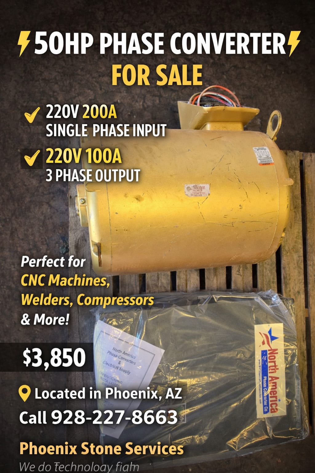 50HP Phase Converter